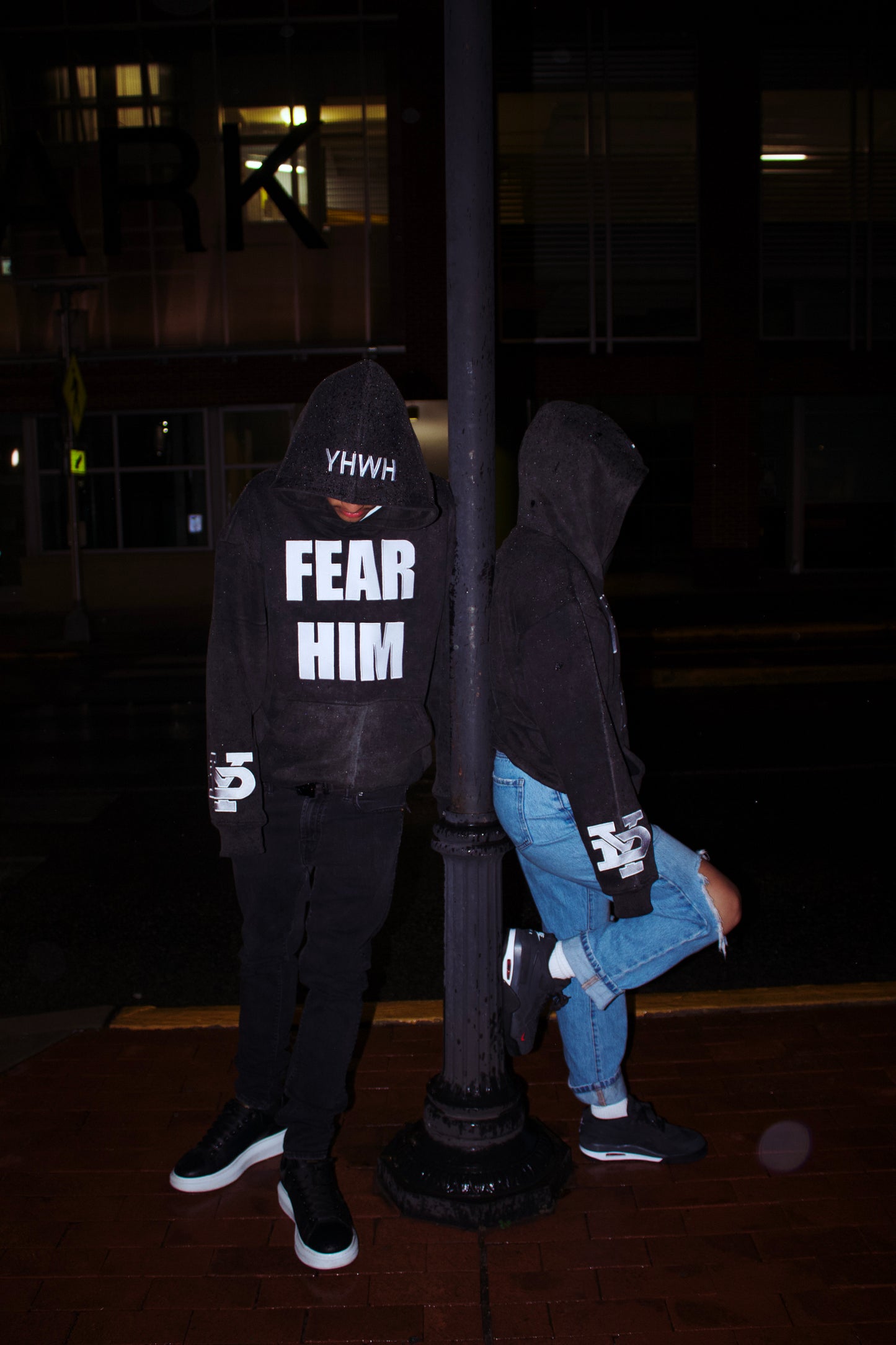 "FEAR HIM" hoodies