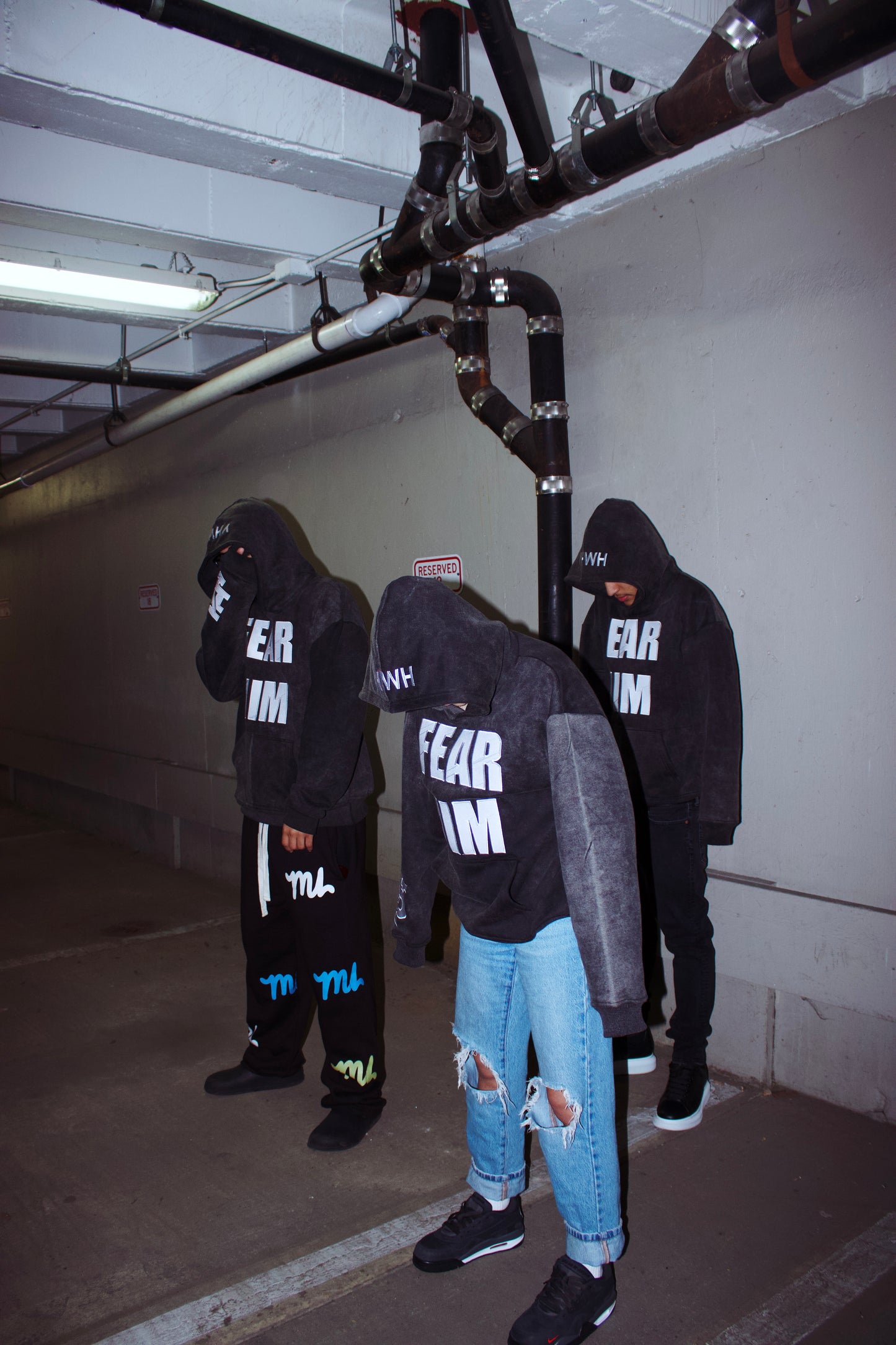 "FEAR HIM" hoodies